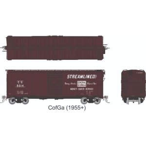 Rapido 1011008-6 - HO 1937 AAR 40' Boxcar - Round Corner: Central of Georgia: Single Car #6073