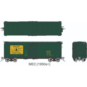 Rapido 1011011-6 - HO 1937 AAR 40' Boxcar - Round Corner: Maine Central - Green: Single Car #6444