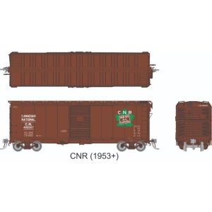 Rapido 1011015-6 - HO 1937 AAR 40' Boxcar - NSC-1 Ends: CNR - Tilted Wafer, Green Leaf: Single Ca...