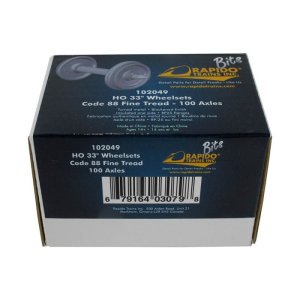 Rapido 102049 - Rapido Bits: HO scale 33" Wheelsets Code 88 x100