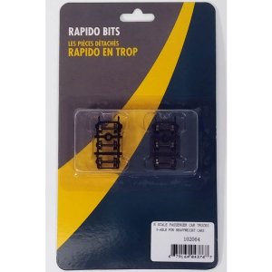 Rapido Trains 102064 - Rapido Bits: N Scale Super-Detailed 6-Wheel Cast Passenger Car Trucks