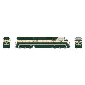 Rapido 1048008 - HO SD70MAC (DC/Silent): Burlington Northern - Executive Scheme: #9690