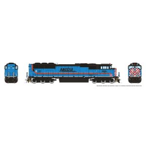 Rapido 1048534 - HO SD70MACH (DC/DCC/Sound): Metra - Light Blue/Black: #515