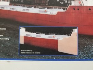Sylvan Scale Models 10502 HO Scale - Center Hull & Deck Extension for Great Lakes Ore Boat Kit - ...