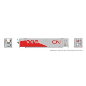 Rapido 1069005 - HO 53' high-cube Container (2-pack): CN - Tri-modal Scheme