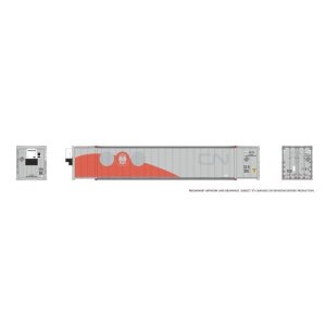 Rapido 1069013 - HO 53' high-cube Container (2-pack): ROLU (ROLX)