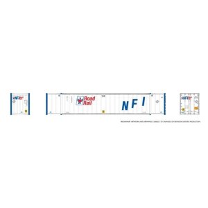 Rapido 1069014 - HO 53' high-cube Container (2-pack): NFI RoadRail
