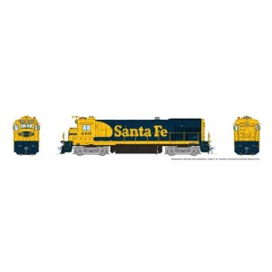Rapido 1074501 - HO SCALE GE B23-7 (DC/DCC/Sound): ATSF - Yellow Warbonnet: #6405