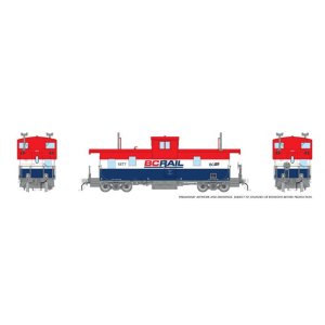 Rapido 1101017 - HO Squamish Caboose: BCR - Late Red/White/Blue: #1877