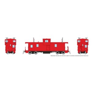 Rapido 1101020 - HO Squamish Caboose: Generic Red w/ lights