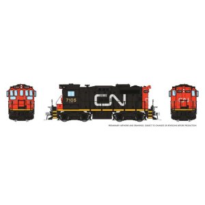 Rapido 1108505 - HO SCALE CN SWEEP (DC/DCC/Sound): CN - Large Noodle: #7105