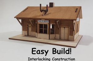 Osborn Models 1119 - HO Scale Paul's Depot - Wood Kit