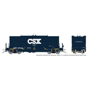 Rapido 1128002-6 - HO Greenbrier Coil Car: CSX - Blue #2 - Single Car: #497277