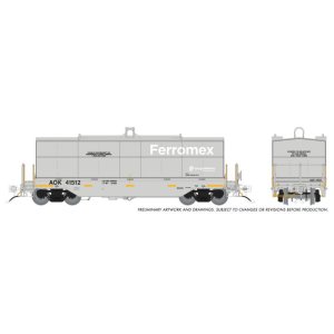 Rapido 1128004-6 - HO Greenbrier Coil Car: Ferromex (AOK) - Gray: Single Car #2: #41577