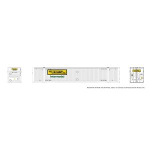 Rapido 1141503 - HO 53' Reinforced Outside-Braced Container (2-pack): JB Hunt