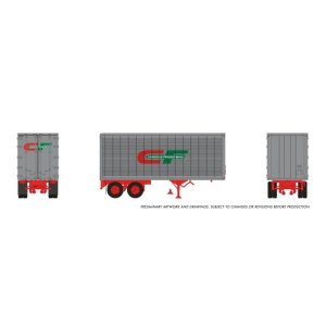Rapido 1146006 - HO 26' Can-Car Trailer: Canadian Freightways: #26-233