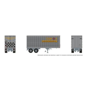 Rapido 1146009 - HO 26' Can-Car Trailer: Canadian Great Western Express: #4991