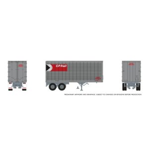 Rapido 1146015 - HO 26' Can-Car Trailer: CP Rail: #268370