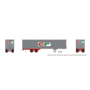 Rapido 1146030 - HO 40’ Fruehauf Fluted Side Volume Van: Canadian Freightways: #59-348