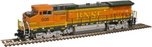 Atlas 10001833 - HO Master Line Gold DASH 8-40BW ESU LokSound DCC & Sound BNSF #506