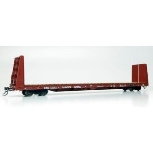 Rapido 147004-3 - HO Marine Industries Bulkhead Flatcar: CNIS - Mineral Brown: Single Car #621012
