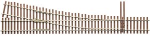 Micro Engineering 14711 - HO Code 83 - Ladder Track System Turnout - Right Hand Standard #5a