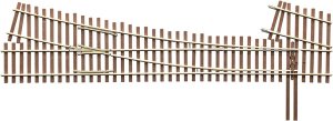 Micro Engineering 14719 - HO Code 83 Ladder Track System Turnout - #5e Right Hand Last Ladder