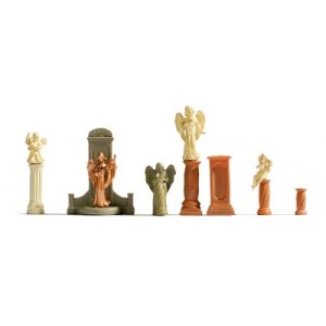 Noch 14872 - HO Gravestones & Statues (7 pkg)