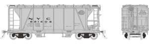 Rapido 149002-5 - HO Enterprise 2-Bay Covered Hopper - New York Central (NYC Gothic) #881752