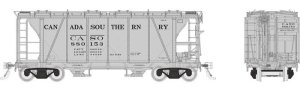 Rapido 149003 - HO Enterprise 2-Bay Covered Hopper - Canada Southern (Gothic) (3pkg) #1