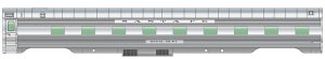 Walthers Proto 15251 - 85Ft RTR P-S Regal Series 4-4-2 Sleeper - Santa Fe (Regal Hunt) #64
