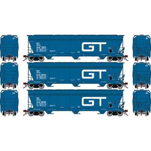 Athearn Genesis G15847 - HO ACF 4600 3-Bay Centerflow Hopper - Grand Trunk (3 pkg) #1