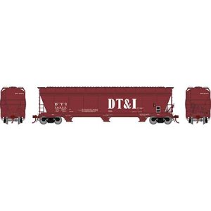 Athearn Genesis G15855 - HO ACF 4600 3-Bay Centerflow Hopper - DT&I/Brown #10333