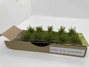 Martin Welberg Scenic Studios WB-FL/SDSG - Fine Leave Bushes - Spring Green - Type D