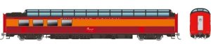 Rapido 175002 - HO SP 3/4 Dome-Lounge w/Fluted Sides - Southern Pacific (Daylight) #3605
