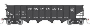 Rapido 178009-2 - HO H21A 4-Bay Hopper - Pennsylvania (PRR Black, Plain Keystone) #695513