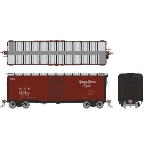 Rapido 181006-6 - HO 1937 AAR 40' Boxcar - Round corner: NKP: Single Car #17691
