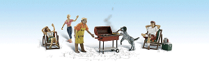 Woodland Scenics 2209- N Scenic Accent Figures - Backyard Basics (5 pkg)