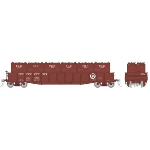 Rapido 194003-6 HO G22b Gondola w/containers: PRR - Circle Keystone (AB brakes): #353454
