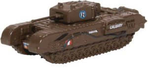 Oxford Diecast NCHT002 - N Scale 1942 Churchill Mk.III Tank - Assembled -- 1st Canadian Tank Brig...