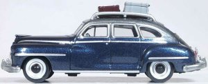 Oxford Diecast 87DS46004 - HO 1946-1948 Desoto Suburban Sedan - Butterfly Blue, Crystal Gray