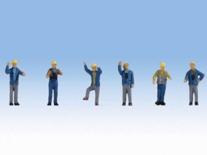 Walthers SceneMaster 6046 - HO 1960s & 70s Yard Crewmen (6pk)