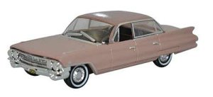 Oxford Diecast 87CSD61001 - HO 1961 Cadillac Sedan de Ville - Topaz