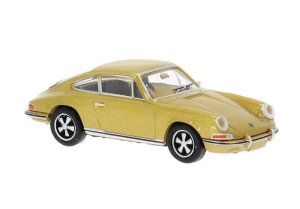 Brekina 16233 - HO 1968-1973 Porsche 911 - Assembled -- Gold