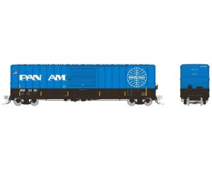 Rapido 198002-6 HO PC&F 5241 CUFT -  Boxcar - Pan Am - (B&M) - Single Car #3380