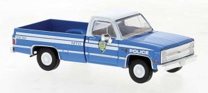 Brekina 19654 - HO 1981 GMC Sierra Grande C10 Pickup Truck - Assembled -- New York Police Departm...