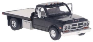 Brekina 19669 - HO 1981 GMC Sierra Grande Flatbed Truck - Assembled -- Black