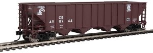 Walthers Mainline 1983 - HO 50ft 100-Ton 4-Bay Hopper - Conrail #498744