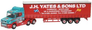Oxford Diecast NTCAB008 - N Scale 1990-2010 Scania T Tractor with Curtain-Side Trailer - Assemble...