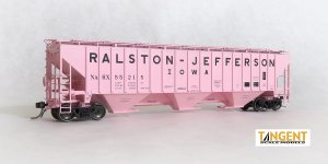 Tangent Scale Models 20049-05 - HO PS4750 Covered Hopper - Ralston-Jefferson (Delivery 1974) NAHX...